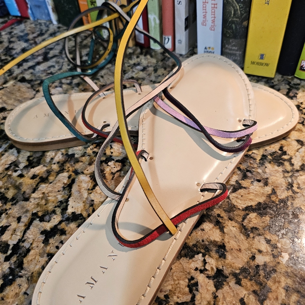 Amanu Sandals strappy, buckled sandal perfect for dressing up any look.